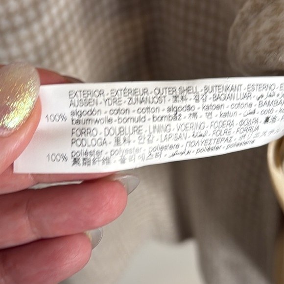 Zara Tan and White Houndstooth Blazer Size XS - Picture 6 of 7